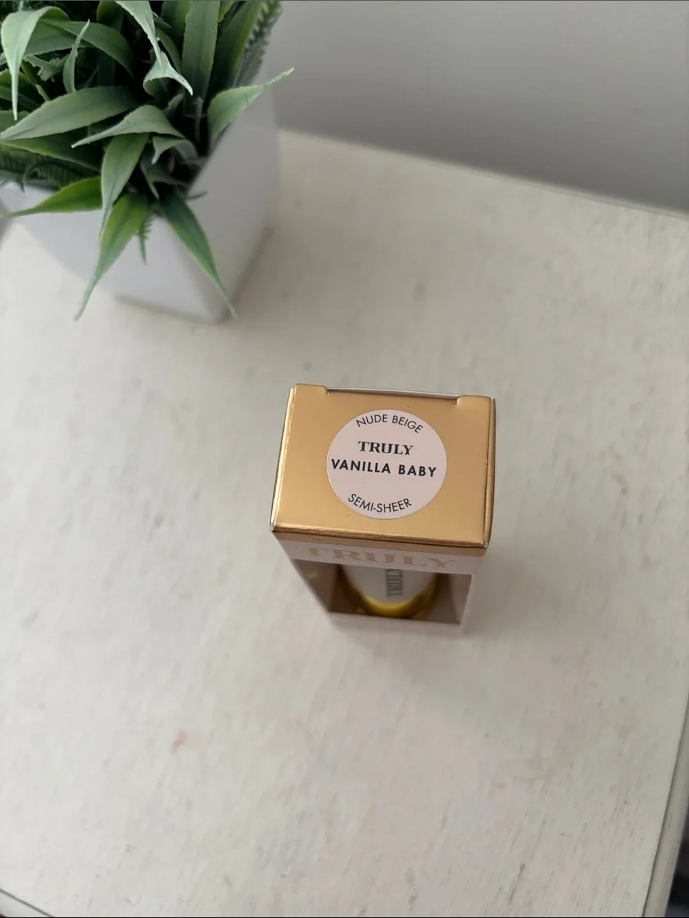 TRULY Vanilla Baby Hydrating Lip Gloss Hyaluronic Shea Butter NIB